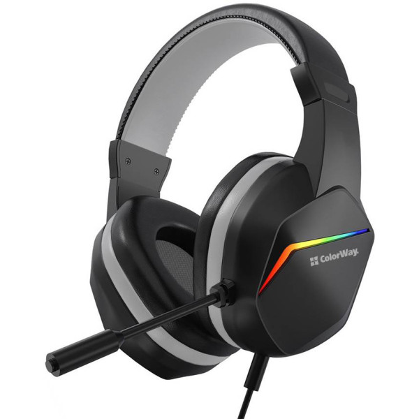 Фото - Гарнітура дротова ігрова Colorway Bloodwave LED Black (CW-HPG01BK)