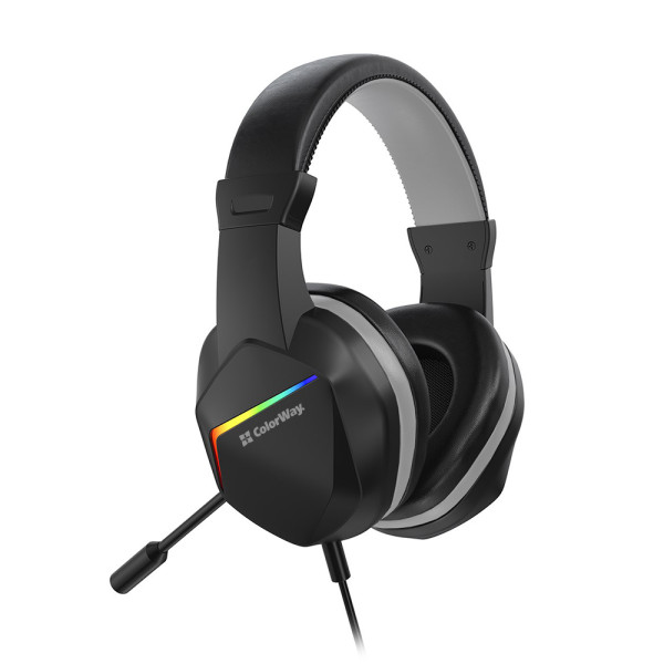 Фото - Гарнітура дротова ігрова Colorway Bloodwave LED Black (CW-HPG01BK)