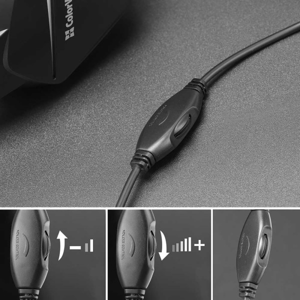 Фото - Гарнітура дротова ігрова Colorway Bloodwave LED Black (CW-HPG01BK)