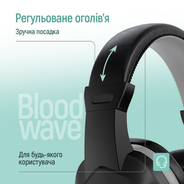 Фото - Гарнітура дротова ігрова Colorway Bloodwave LED Black (CW-HPG01BK)