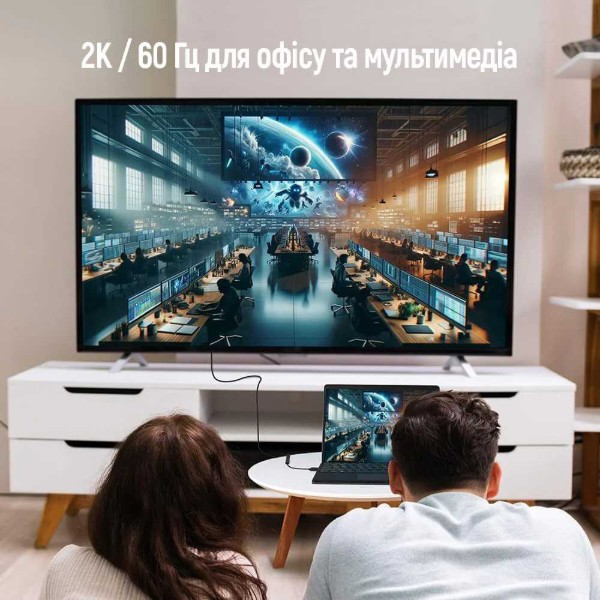 Фото - Перехідник Colorway DisplayPort to HDMI Female Black (CW-AD-DPHD)