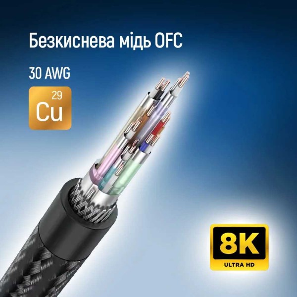 Фото - Кабель Colorway DisplayPort-DisplayPort V1.4 8K 1.5м Black (CW-CBDP093-BK)