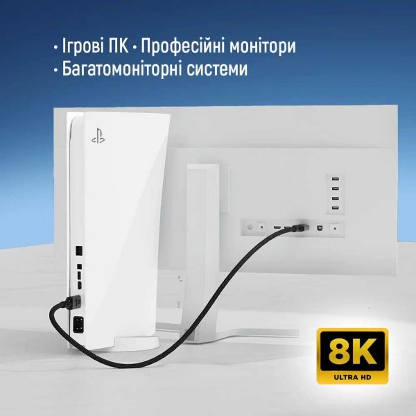 Фото - Кабель Colorway DisplayPort-DisplayPort V1.4 8K 1.5м Black (CW-CBDP093-BK)