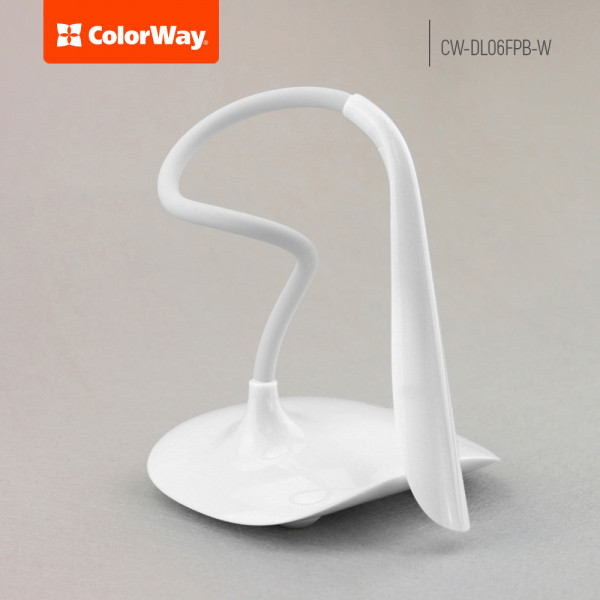 Фото - Уцінка - Настільна лампа Colorway CW-DL06FPB-W