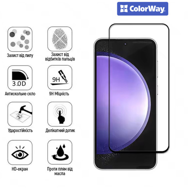 Фото - Захисне скло для смартфону Colorway 9H FC glue Oppo A6s 4G black (CW-GSFGOA6S4-BK)