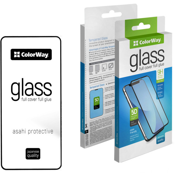 Фото - Захисне скло для смартфону Colorway 9H FC glue Oppo A6s 4G black (CW-GSFGOA6S4-BK)