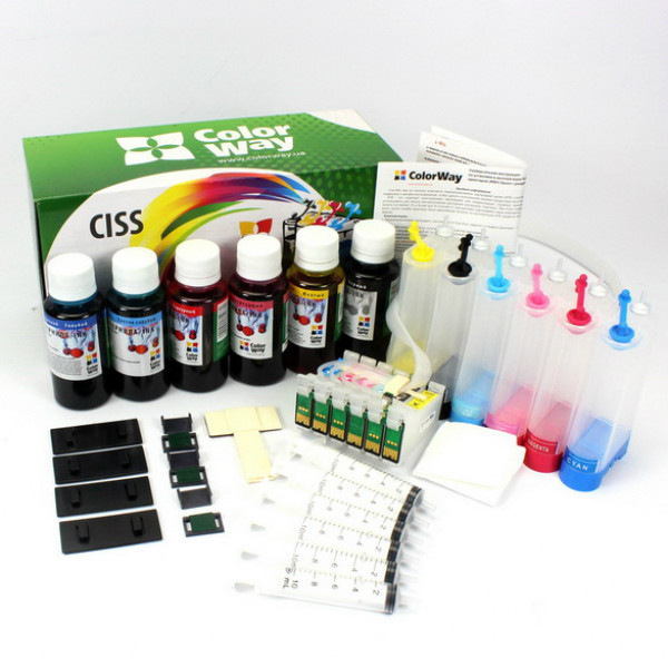 Фото - СНПЧ для струйных принтеров/МФУ Colorway Epson TХ650/T50/R290+чернила6х50