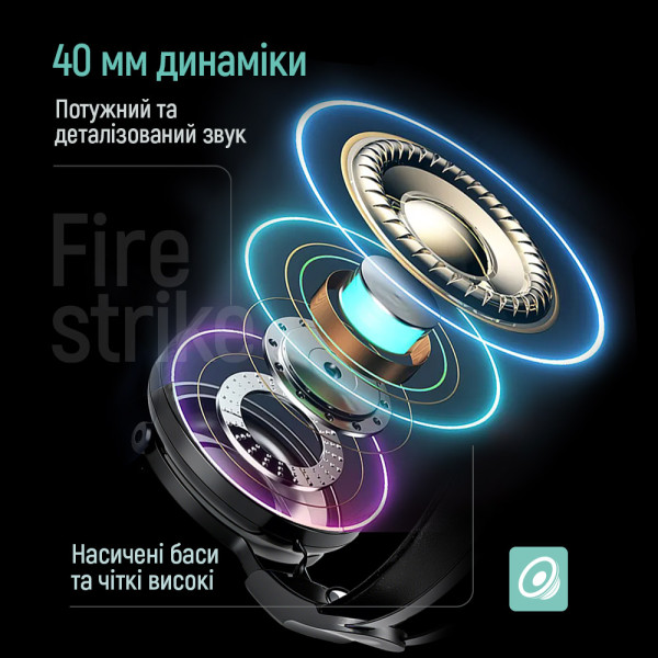 Фото - Гарнітура дротова ігрова Colorway Firestrike RGB Black (CW-HPG04BK)