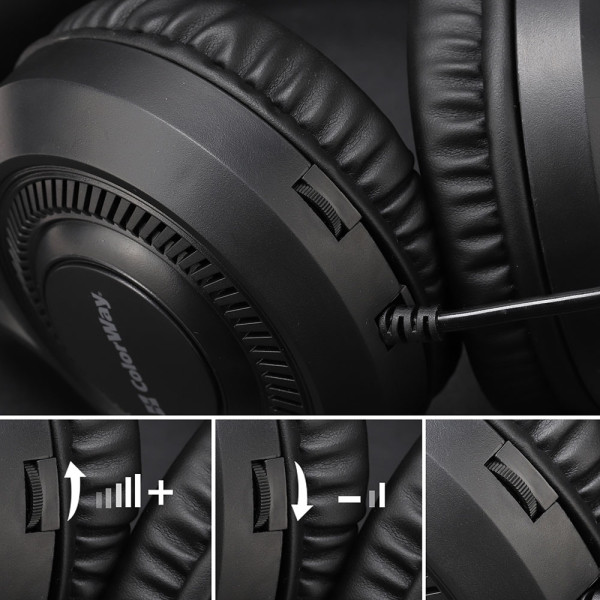 Фото - Гарнітура дротова ігрова Colorway GlowCore RGB Black (CW-HPG02BK)