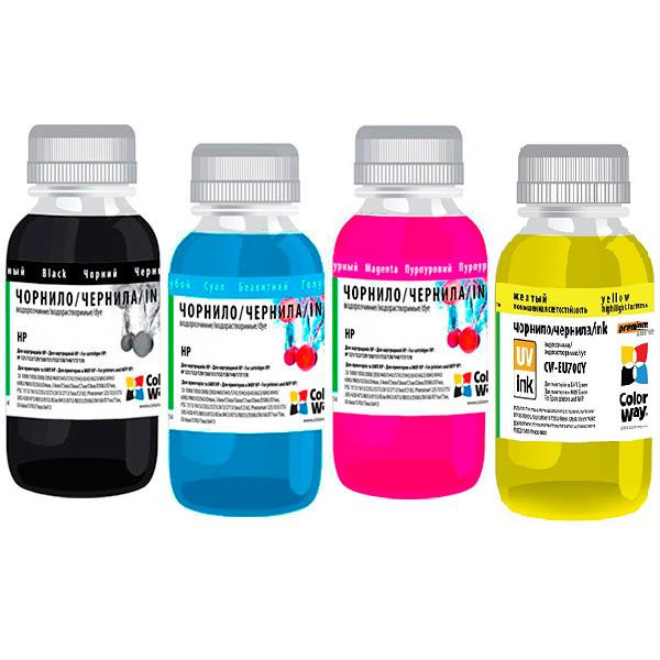 Фото - Чорнила для заправки картриджа Colorway HP 121/134(4x100)BK/C/M/Y Фото - Чорнила для заправки картриджа Colorway HP 121/134(4x100)BK/C/M/Y