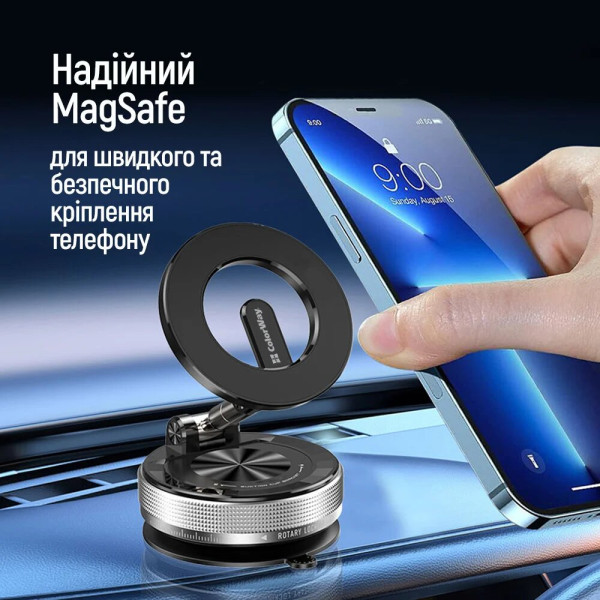 Фото - Автотримач Colorway MagSafe 360° Black (CW-CHM21-BK)