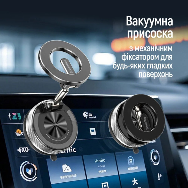 Фото - Автотримач Colorway MagSafe 360° Black (CW-CHM21-BK)