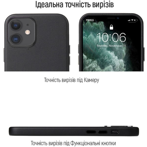 Фото - Чохол для смартфону Colorway Origin Leather Case Apple iPhone 11 Black (CW-COLAI11-BK)