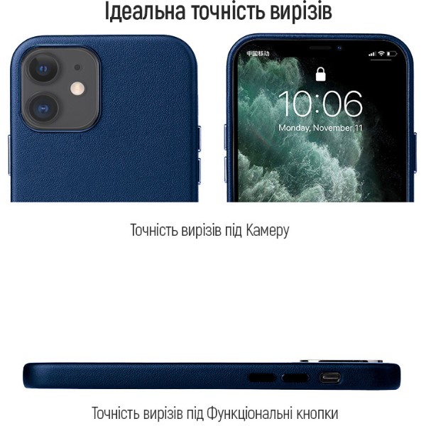 Фото - Чохол для смартфону Colorway Origin Leather Case Apple iPhone 11 Blue (CW-COLAI11-BU)