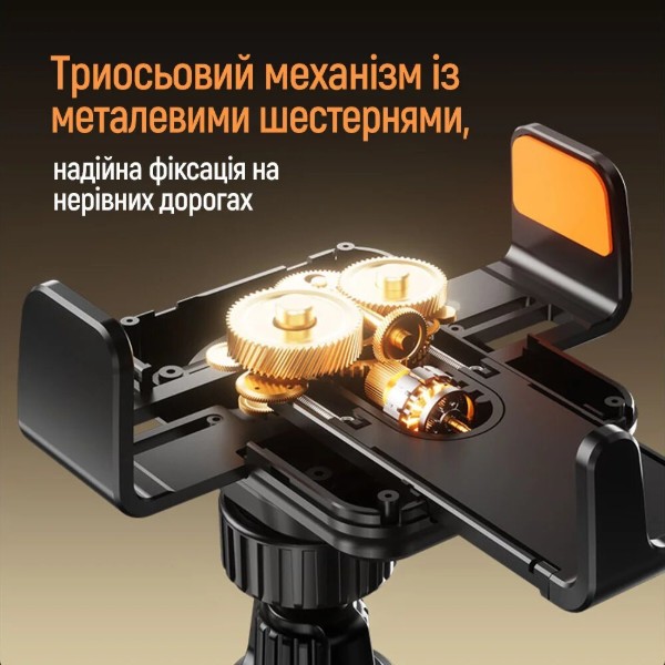 Фото - Автотримач з бездротовою зарядкою Colorway Ultra-mini 15W Black (CW-CHAW069Q-BK)