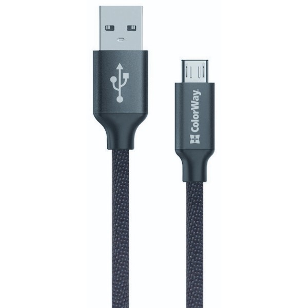 Фото - Кабель Colorway USB-MicroUSB 1m Black (CW-CBUM002-BK) Фото - Кабель Colorway USB-MicroUSB 1m Black (CW-CBUM002-BK)