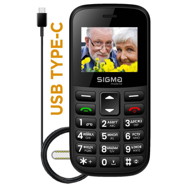 Фото - Мобильный телефон Sigma mobile Comfort 50 EASY TYPE-C Black