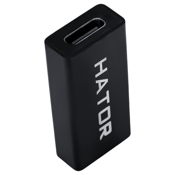 Фото - Перехідник Hator USB-A 3.0 female to Type-C Female Black (ACC-215)