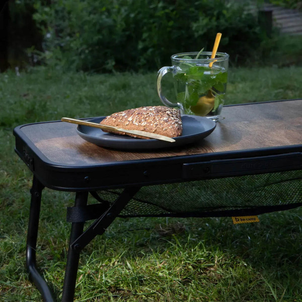 Фото - Складаний стіл Bo-camp Woodbine Compact 56x34 cm Black/Wood look (1404190)
