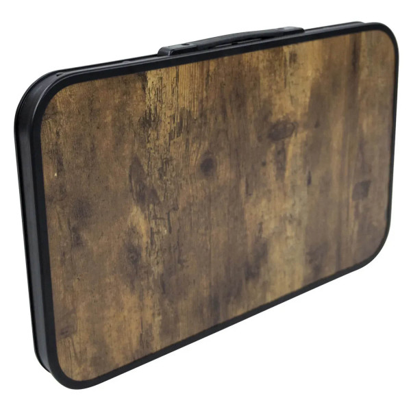 Фото - Складаний стіл Bo-camp Woodbine Compact 56x34 cm Black/Wood look (1404190)