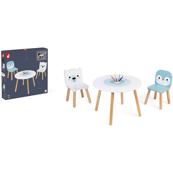 Фото - Комплект меблів дитячий Janod Мишка і пінгвін (J09650)