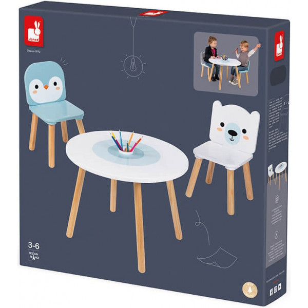 Фото - Комплект меблів дитячий Janod Мишка і пінгвін (J09650)