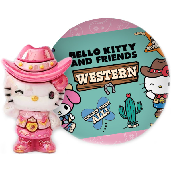Фото - Игровая фигурка-сюрприз Cool Things серии Hello Kitty - ЗВЕЗДЫ ВЕСТЕРНА 18 шт. (HK057-CDU)
