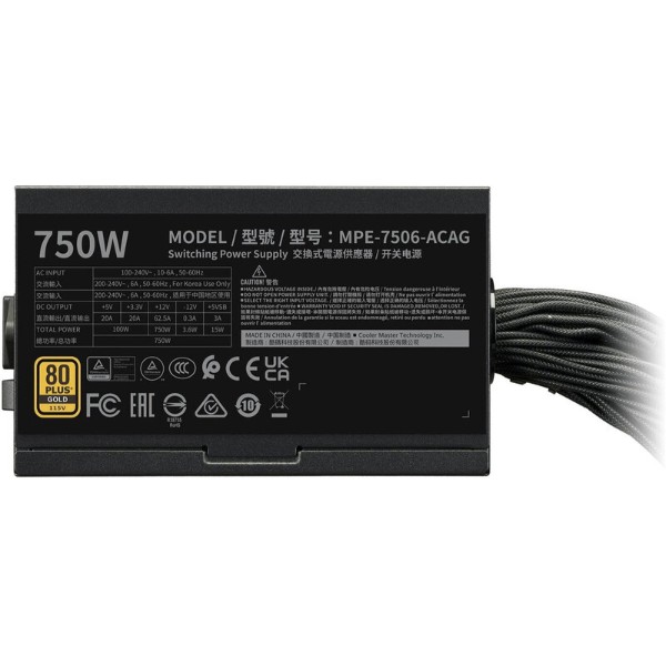Фото - Блок живлення для ПК Cooler Master MWE Gold 750 V3 NM (MPE-7506-ACAG-BEU)