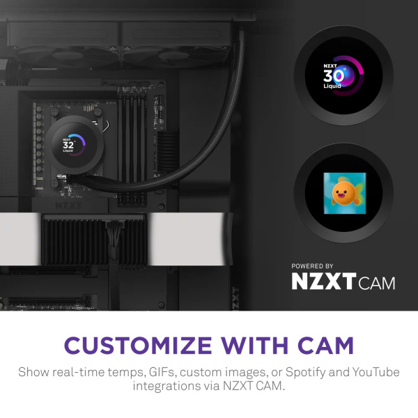 Фото - Водяна система охолодження NZXT Kraken Plus V2 240mm Black (RL-KN240-B2)