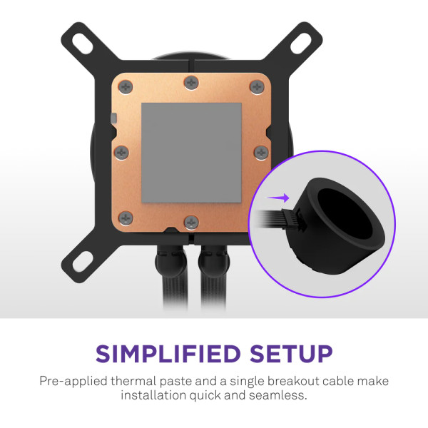 Фото - Водяна система охолодження NZXT Kraken Plus V2 240mm Black (RL-KN240-B2)