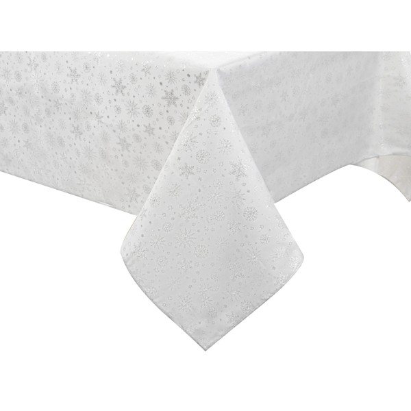 Фото - Скатертина прямокутна Lefard Copo lurex teflon plata 160х180 см (715-346)