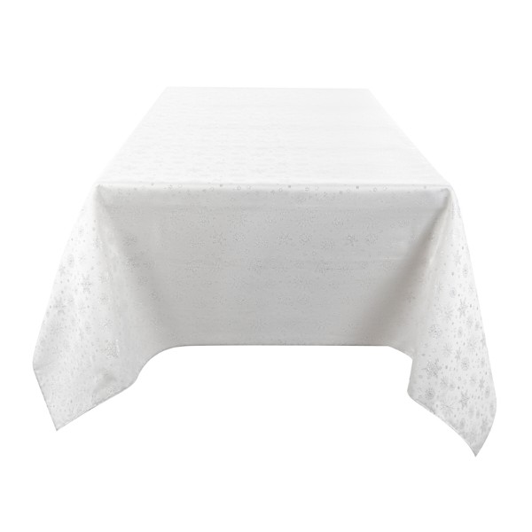 Фото - Скатертина прямокутна Lefard Copo lurex teflon plata 160х180 см (715-346)