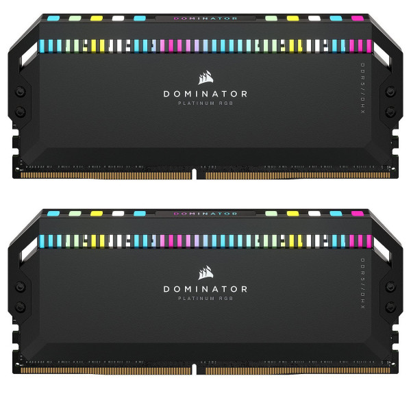 Фото - Память DDR Corsair Dominator Platinum RGB Black DDR5 2x32GB/6400 (CMT64GX5M2B6400C32)