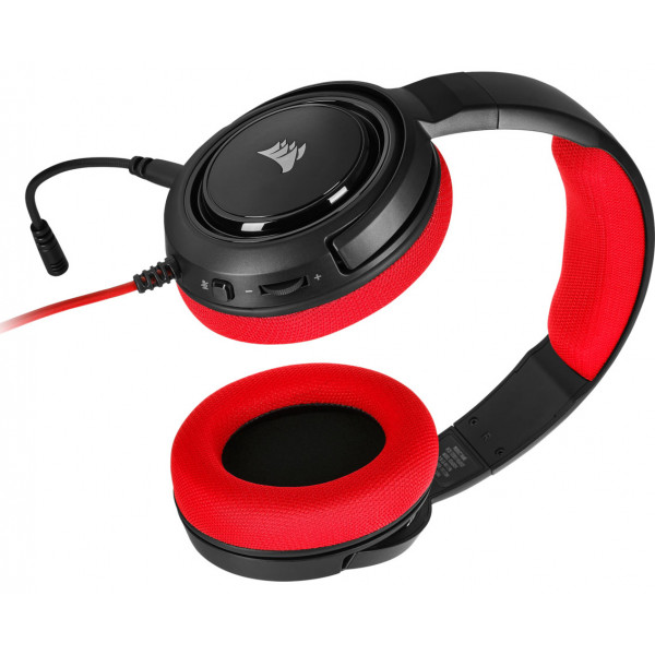 Фото - Гарнитура проводная игровая Corsair HS35 Red (CA-9011198-EU)