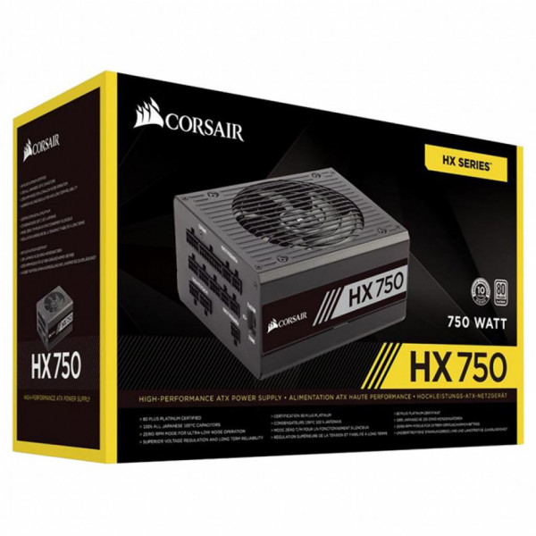 Фото - Блок живлення для ПК Corsair HX750 (CP-9020137-EU)