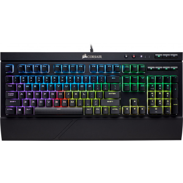 Фото - Клавіатура дротова ігрова Corsair K68 RGB Cherry MX Red Black (CH-9102010-RU) USB