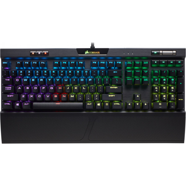 Фото - Клавіатура дротова ігрова Corsair K70 RGB MK.2 Cherry MX Red Black (CH-9109010-RU) USB