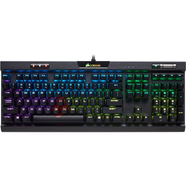 Фото - Клавіатура дротова ігрова Corsair K70 RGB MK.2 Cherry MX Red Black (CH-9109010-RU) USB