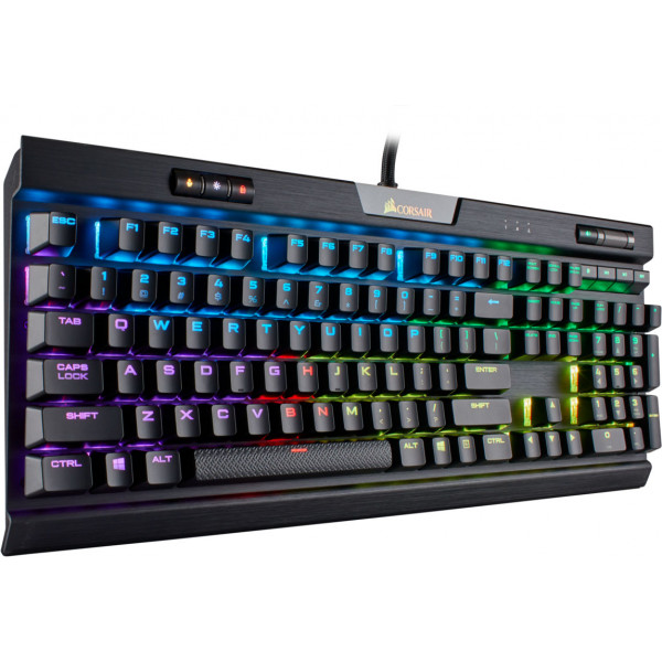 Фото - Клавіатура дротова ігрова Corsair K70 RGB MK.2 Cherry MX Red Black (CH-9109010-RU) USB
