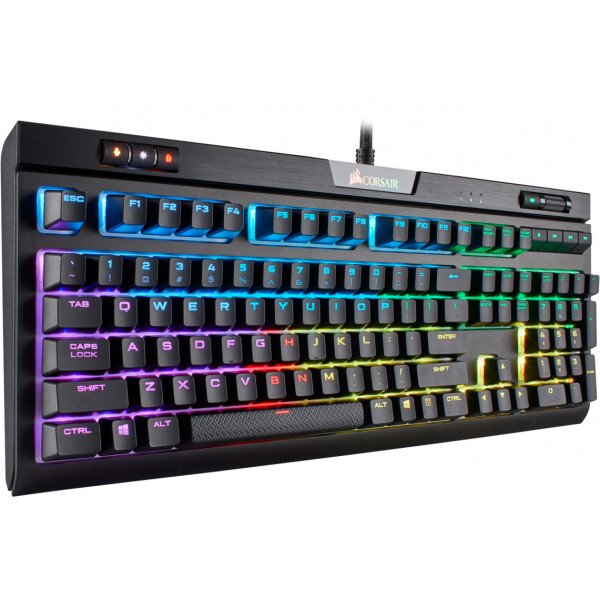Фото - Клавиатура проводная игровая Corsair Strafe RGB MK.2 Cherry MX Red (CH-9104110-RU) Black USB