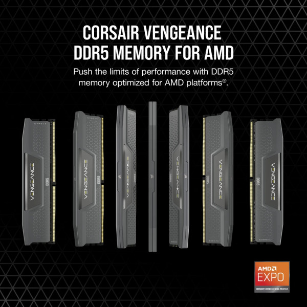 Фото - Память DDR Corsair Vengeance Grey DDR5 2x16GB/6000 (CMK32GX5M2B6000Z30)