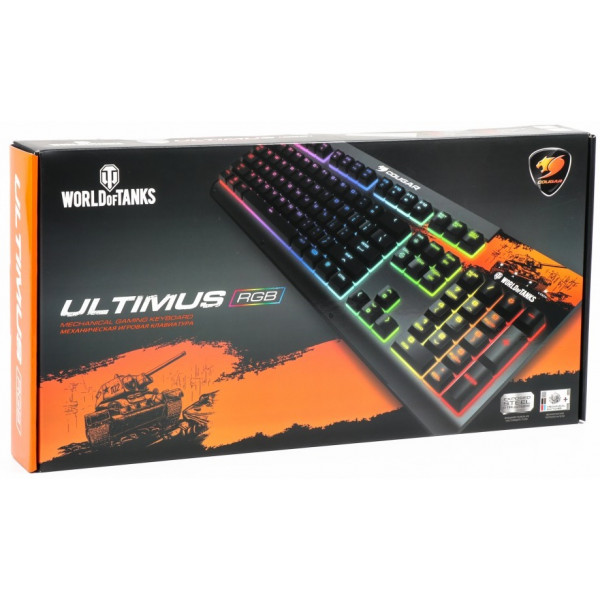 Фото - Клавіатура дротова ігрова Cougar Ultimus RGB World of Tanks
