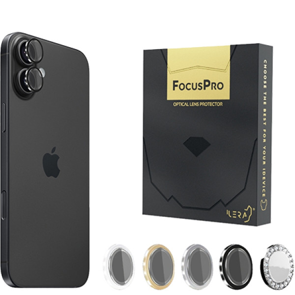 Фото - Захисне скло для смартфону ILera FocusPro Lens for camera iPhone 16 / 16 Plus Black (iLFPBlack16) Фото - Захисне скло для смартфону ILera FocusPro Lens for camera iPhone 16 / 16 Plus Black (iLFPBlack16)
