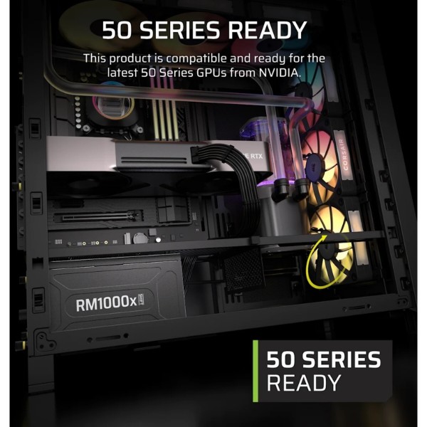 Фото - Блок живлення для ПК Corsair RM1000x Shift ATX 3.1 1000W (CP-9020300-EU)