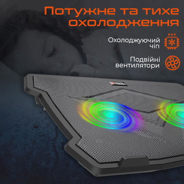 Фото - Підставка під ноутбук охолоджуюча Meetion MT-CP2020-A