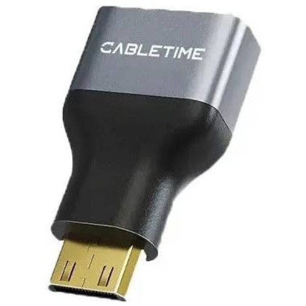 Фото - Перехідник HDMI Cabletime mini HDMI - HDMI (F/M) 0.1 м (CP45G)