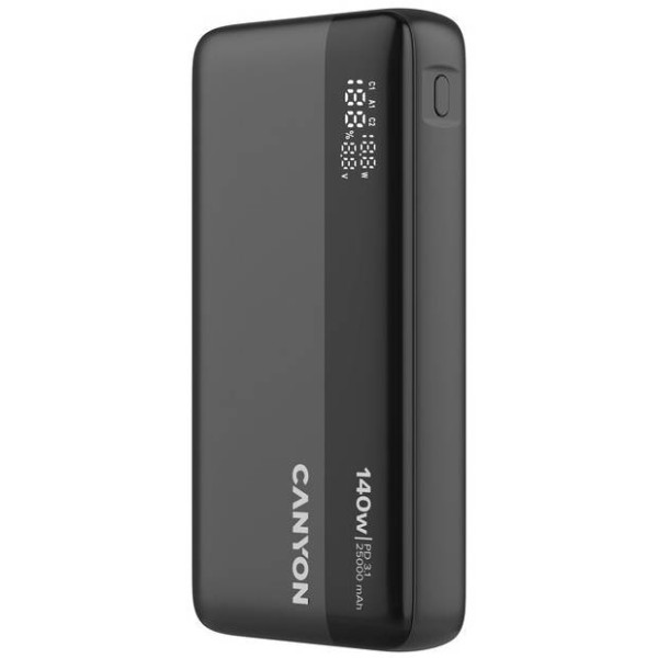 Фото - Батарея мобільна Canyon OnPower 240 PB-240 25000mAh PD140W Display Dark Grey (CNS-CPB240) Фото - Батарея мобільна Canyon OnPower 240 PB-240 25000mAh PD140W Display Dark Grey (CNS-CPB240)