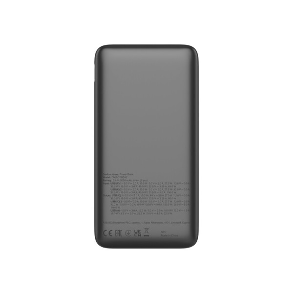 Фото - Батарея мобільна Canyon OnPower 240 PB-240 25000mAh PD140W Display Dark Grey (CNS-CPB240)