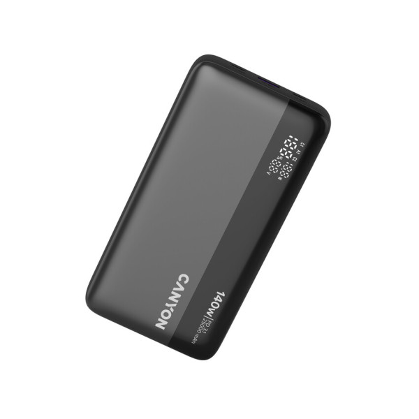 Фото - Батарея мобільна Canyon OnPower 240 PB-240 25000mAh PD140W Display Dark Grey (CNS-CPB240)