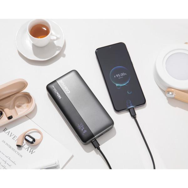 Фото - Батарея мобільна Canyon OnPower 240 PB-240 25000mAh PD140W Display Dark Grey (CNS-CPB240)